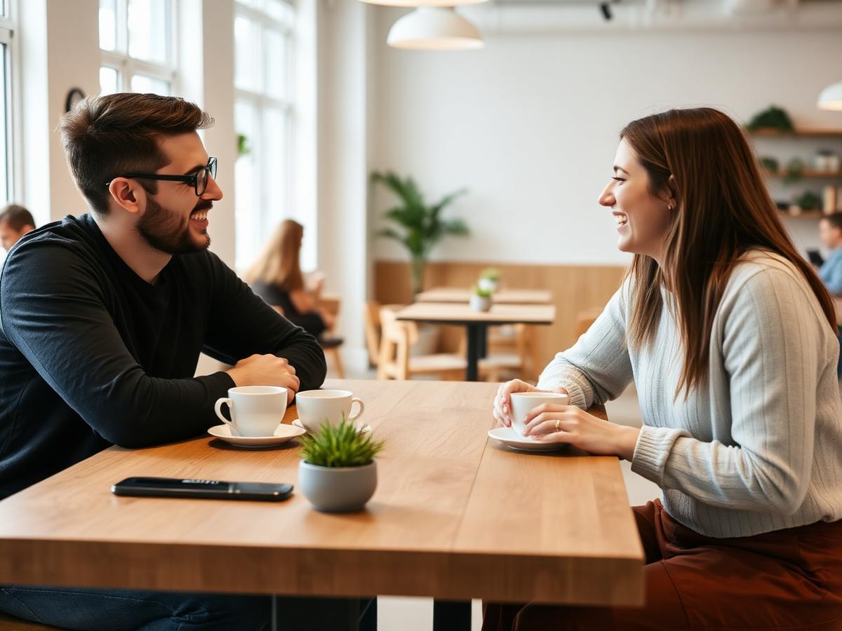 Två entreprenörer på kaffe